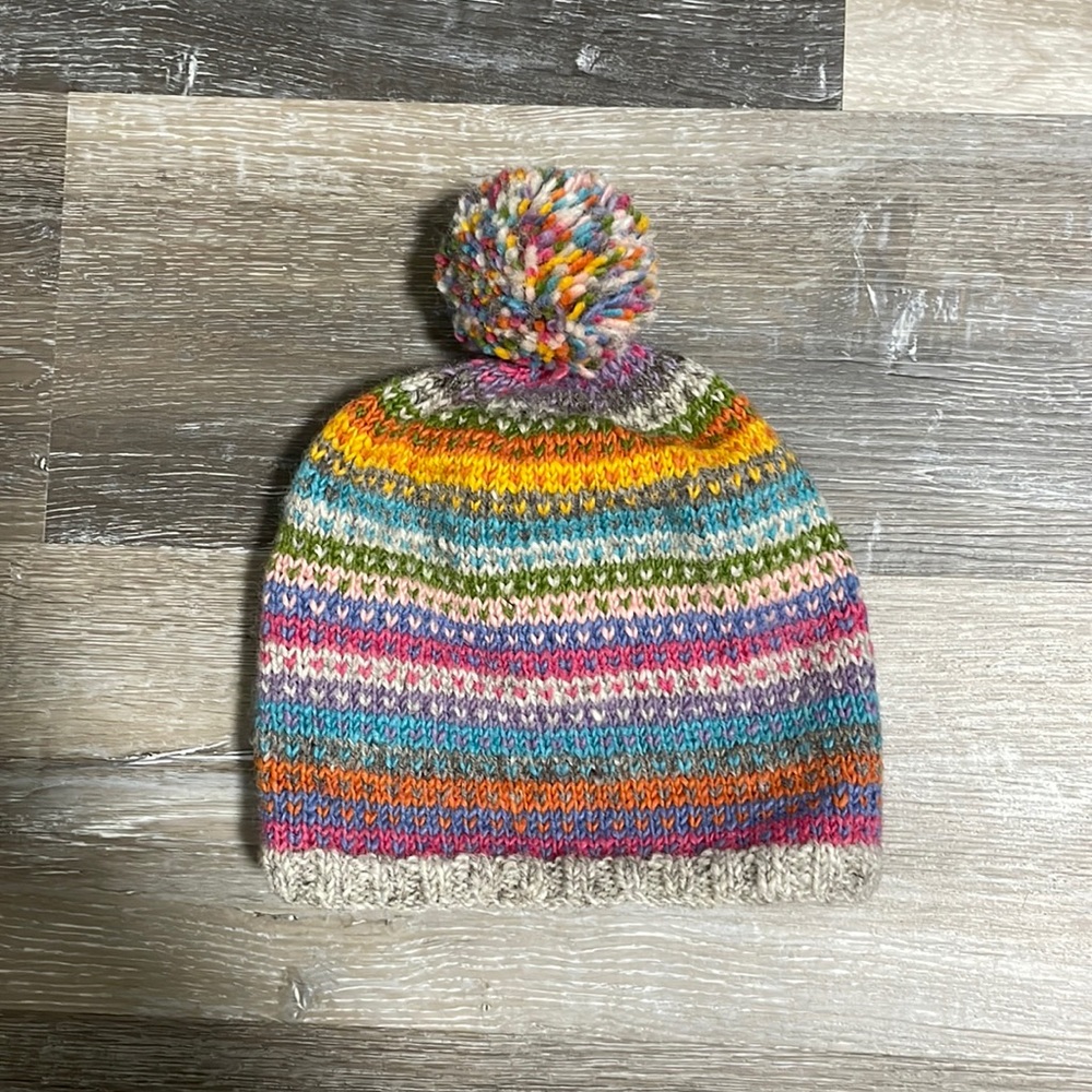 Pachamama colourful knit hat